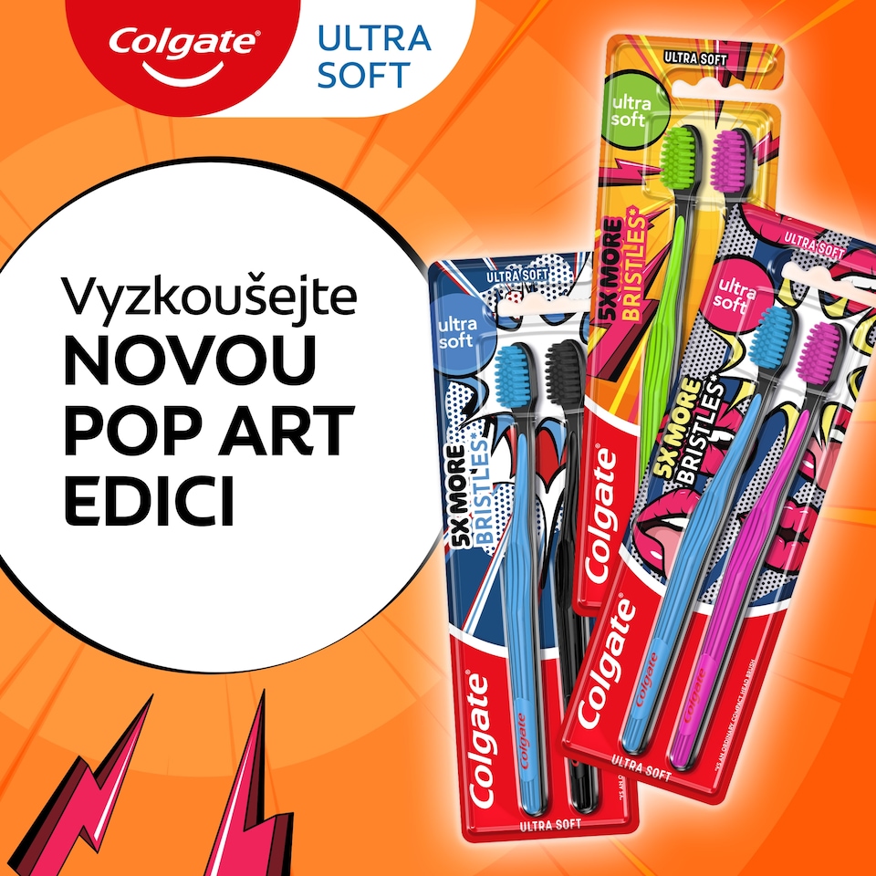 image 1 of Colgate Ultra Soft Toothbrush 2 pcs
