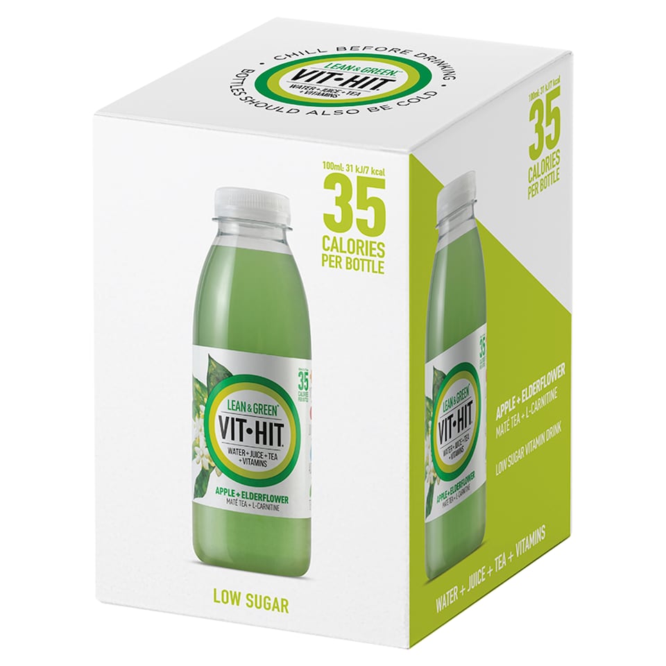 Vit Hit Lean & Green 500ml 4pk