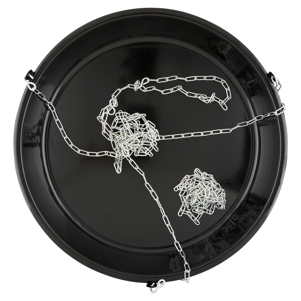 Perfect Home Grillpate Enamelled with Chain 42 cm