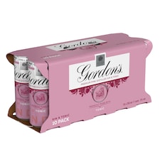 Gordon's Pink Gin & Tonic Can 5% Vol 10x250ml