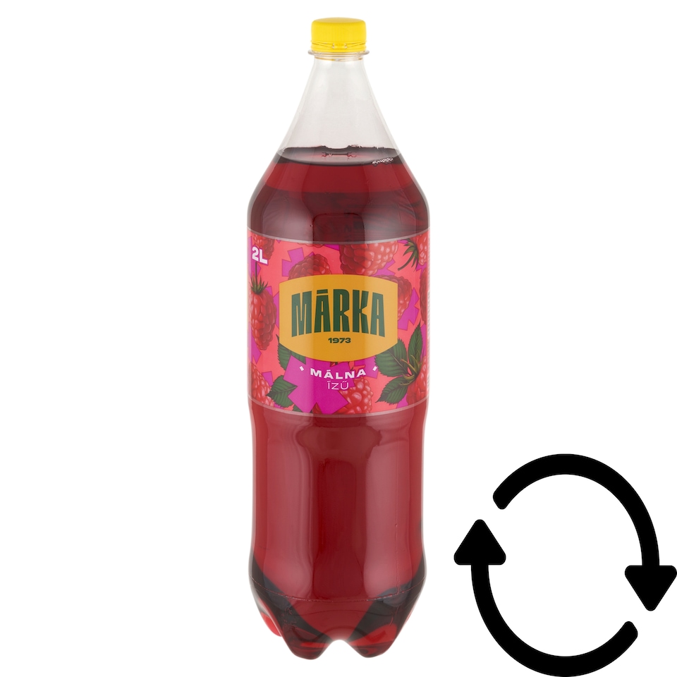 Márka málnaízű energiamentes szénsavas üdítőital édesítőszerekkel 2 l