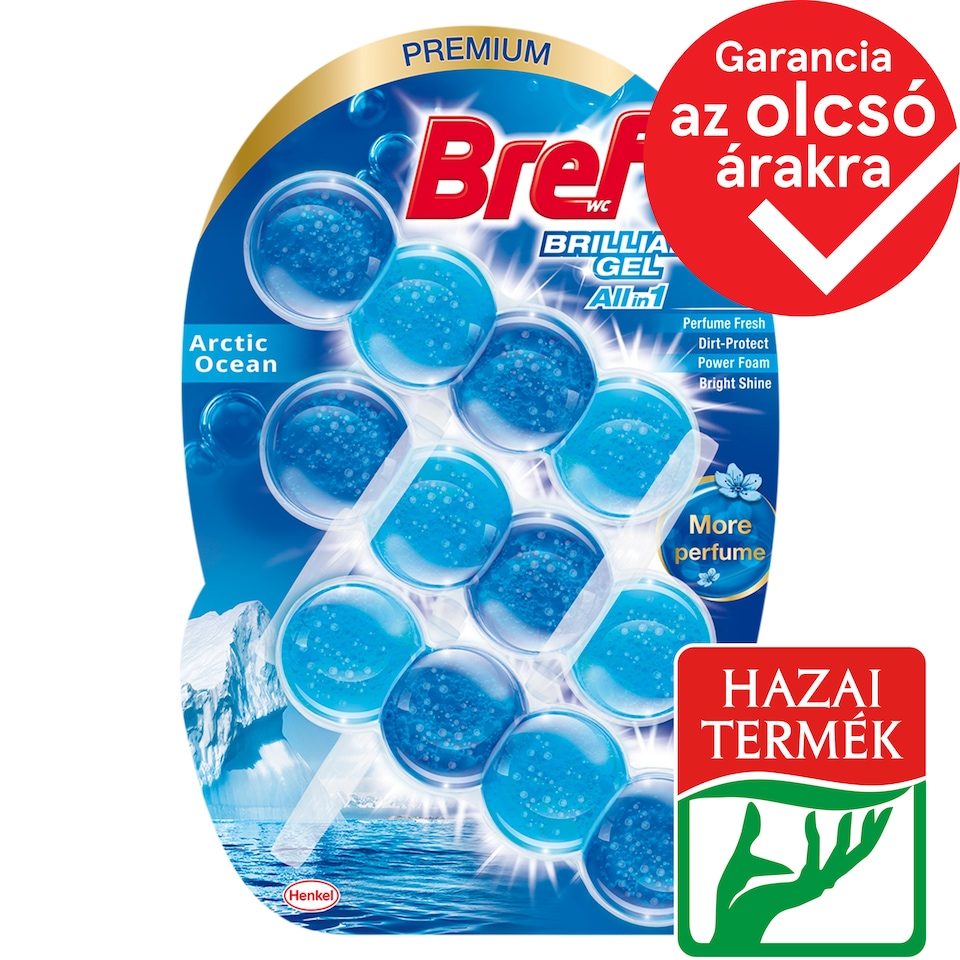 Bref Brilliant Gel Artic Ocean WC frissítő 3 x 42 g