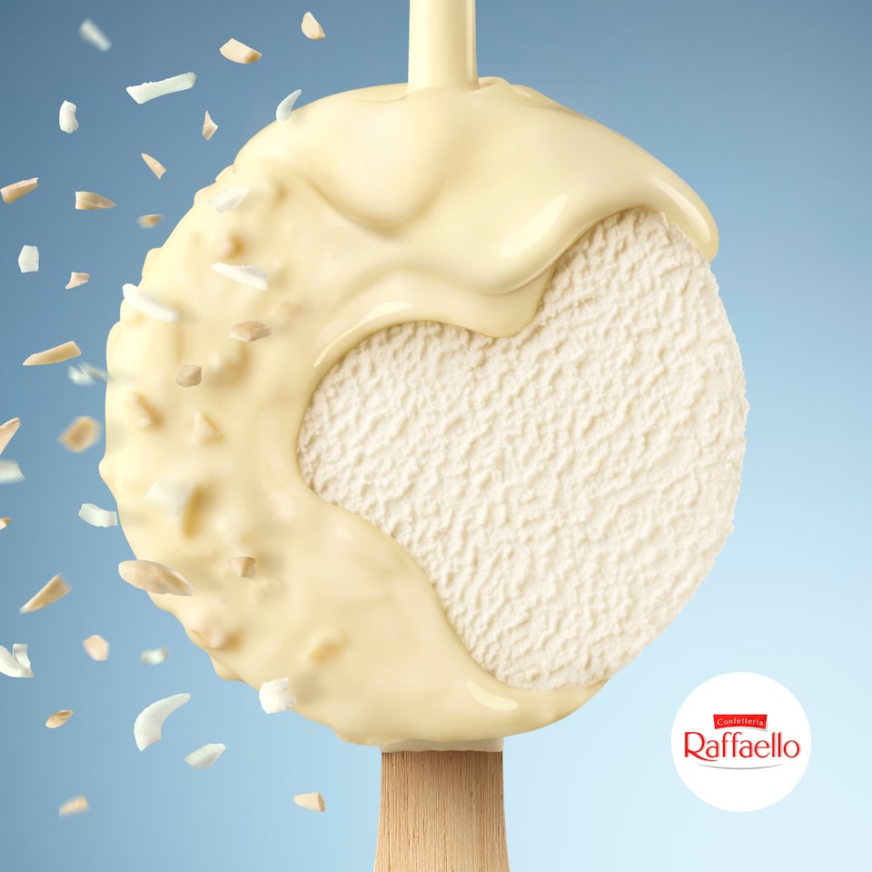 image 1 of Ferrero Raffaello Ice Cream Sticks 4 X 70Ml