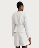image 3 of F&F Boucle Textured Belted Co-ord Jacket in Cream