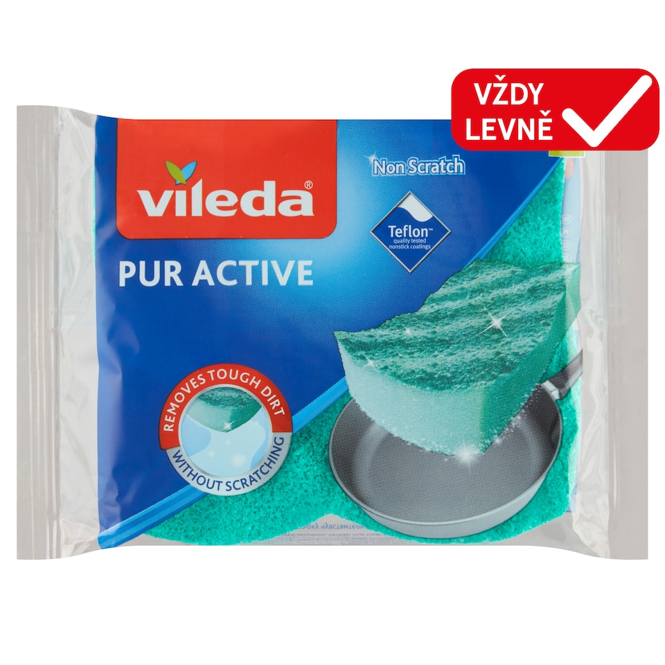 Obrázek 1 pro produkt Vileda PUR active houbička střední 2 ks