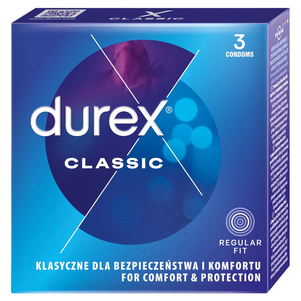 Obrázek 1 pro produkt Durex Classic Regular Fit kondomy 3 ks