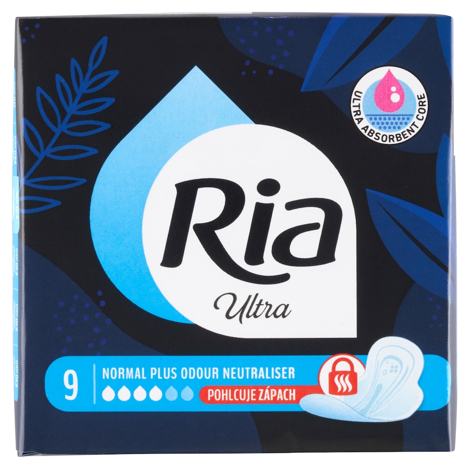 Obrázek 1 pro produkt Ria Ultra Normal Plus Odour Neutraliser vložky 9 ks