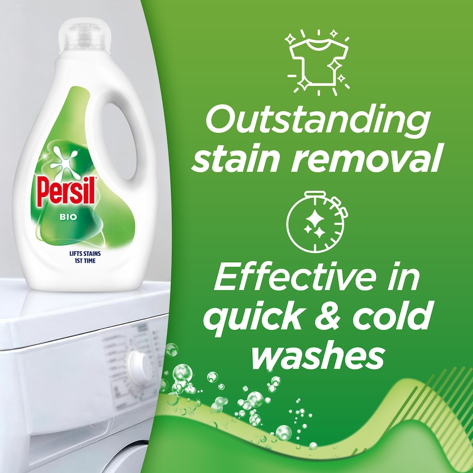 image 1 of Persil Bio Laundry Washing Liquid Detergent 35 Washes 945ML