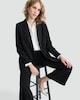 image 3 of The F&F Edit Double Breasted Tuxedo Blazer in Black