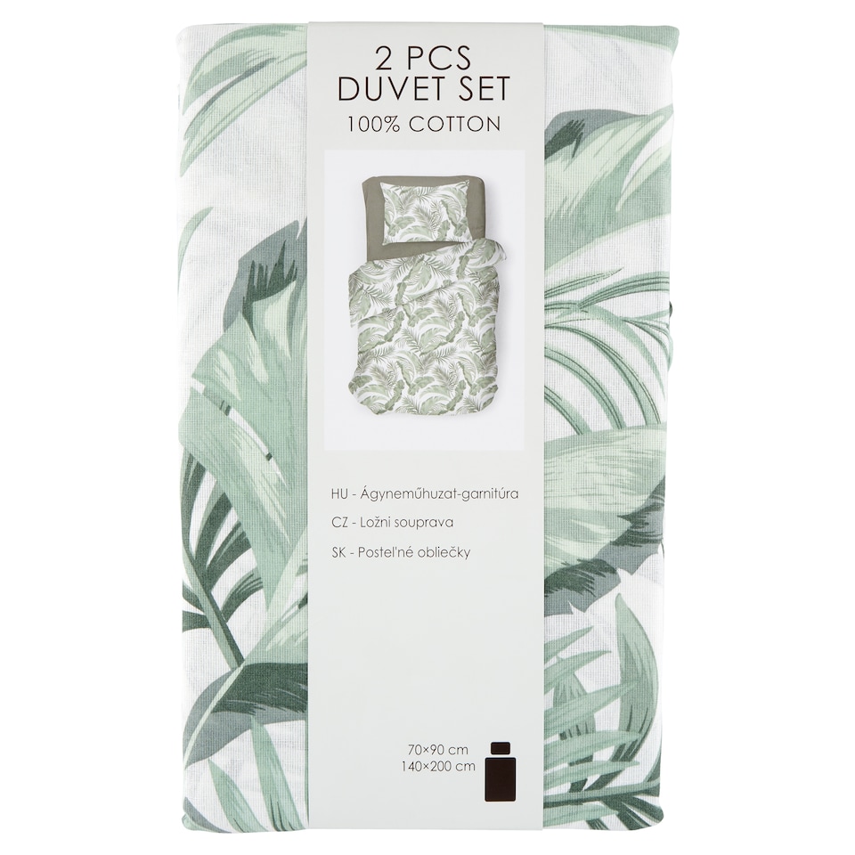 Jungle Leaf Duvet Set 140 cm x 200 cm