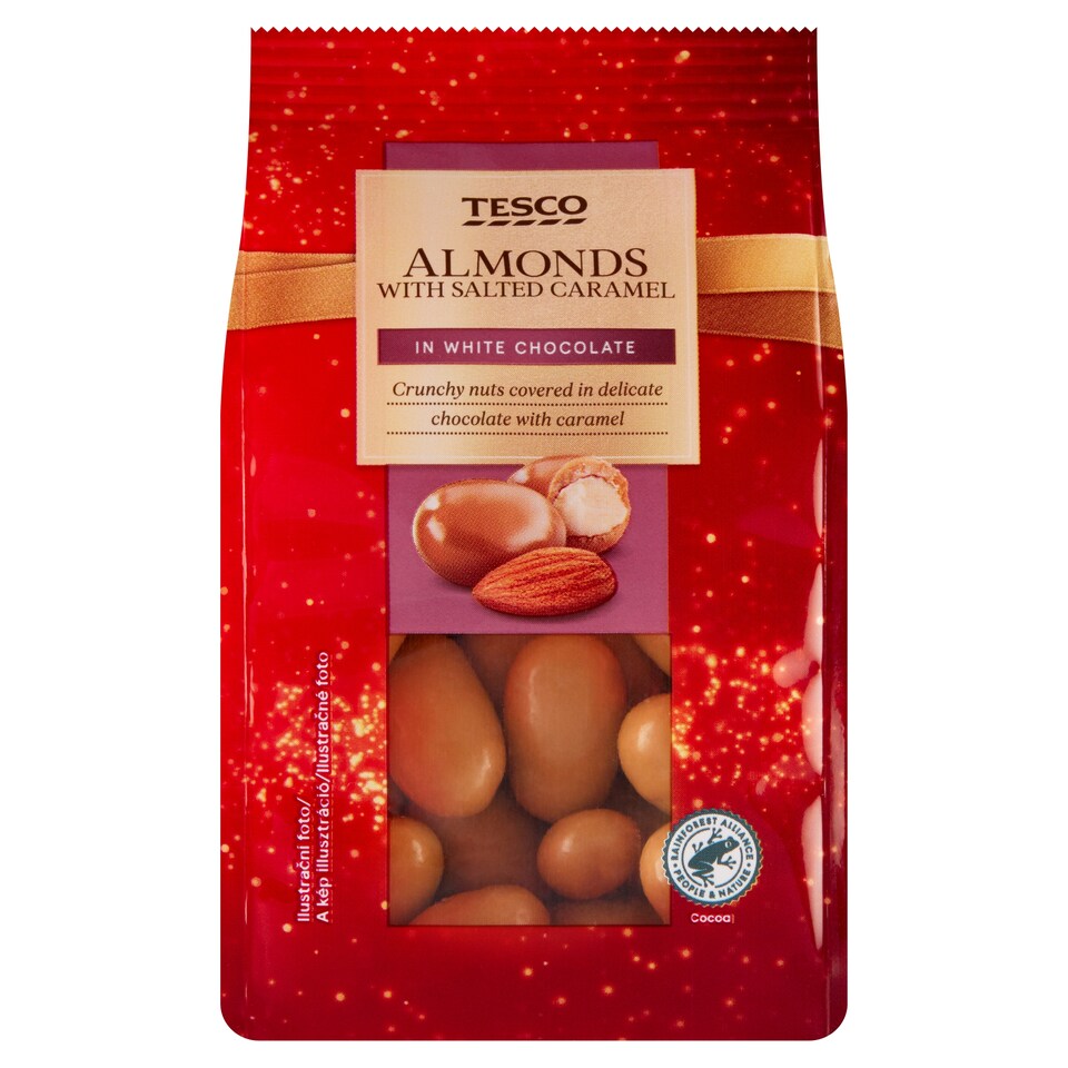 Tesco Almonds with Salted Caramel in White Chocolate 150g