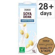Tesco Sweetened Soya Drink 1L