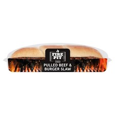 Tesco Fire Pit Pulled Beef & Burger Slaw Sub