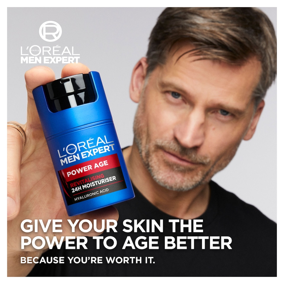 image 1 of L'Oreal Men Expert Power Age Revitalising 24 Hour Moisturiser 50Ml