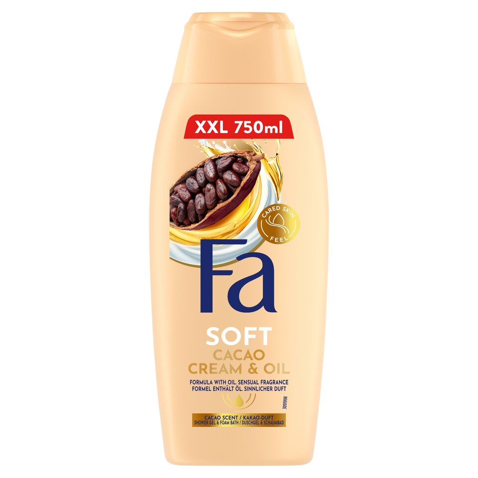 Fa Soft Shower Cream and Bath Foam with Cocoa Scent 750ml