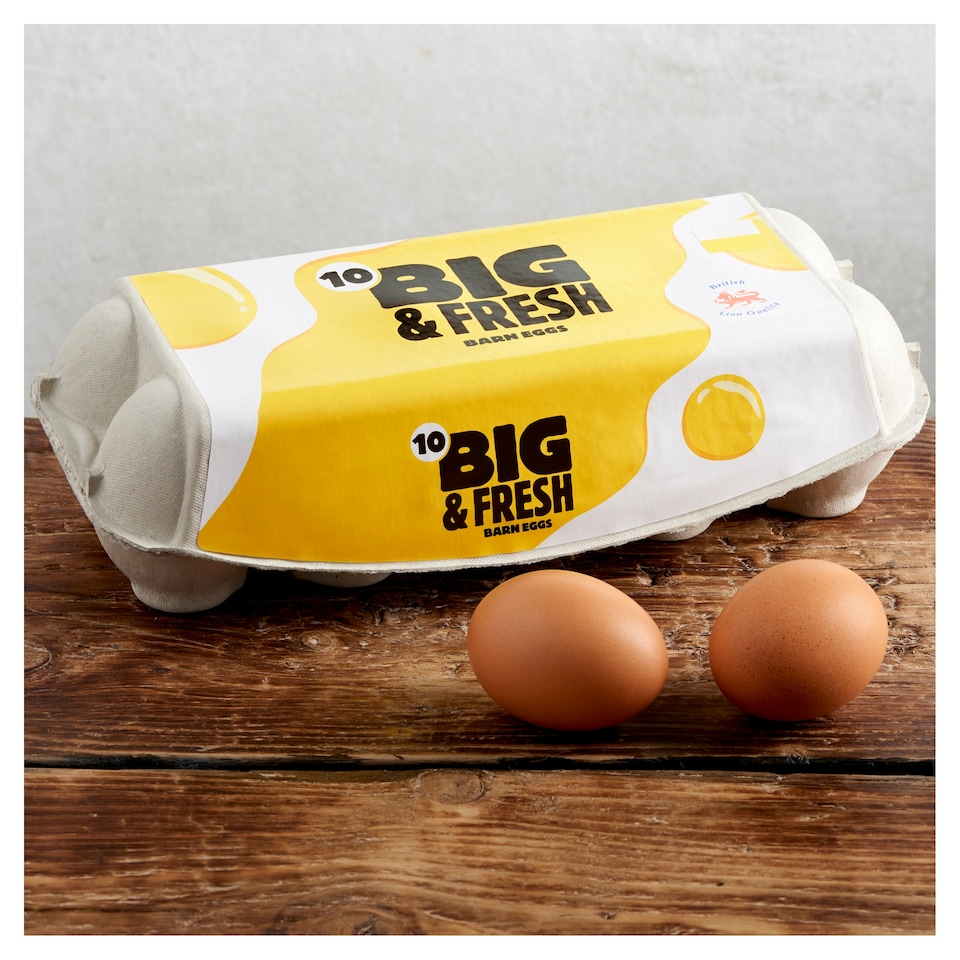 image 1 of Big & Fresh Barn Eggs Large 10 Pack