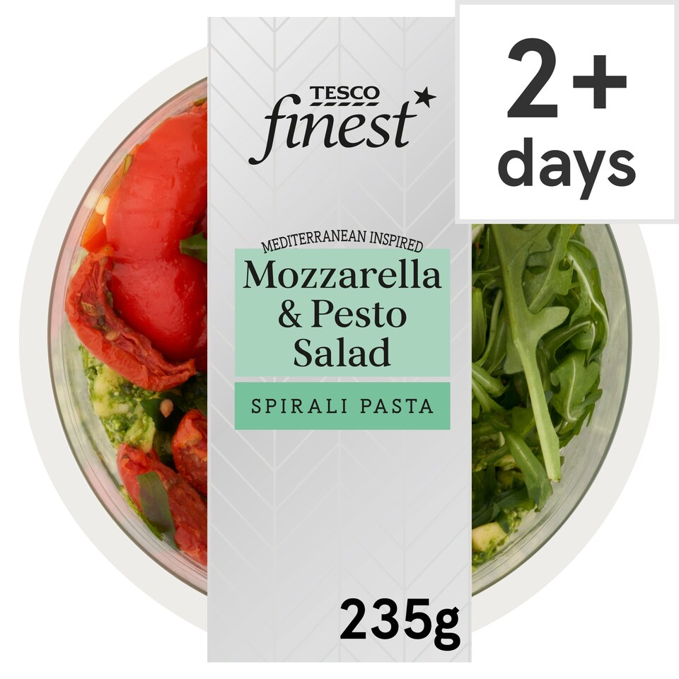 Tesco Finest Mozzarella & Pesto Pasta Salad 235G