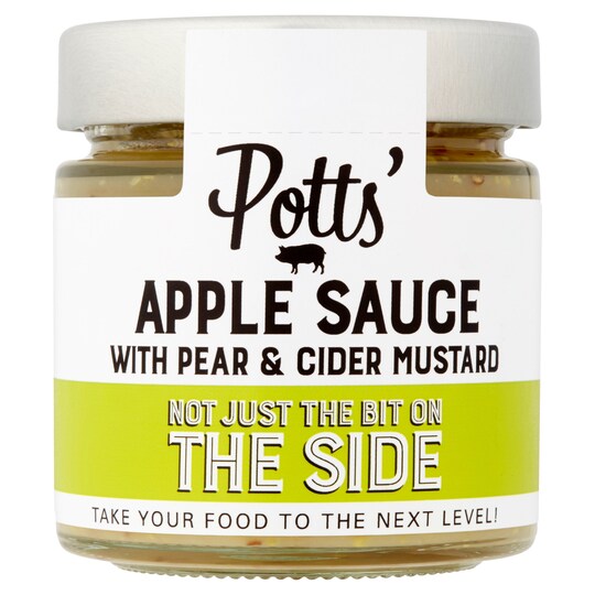 Potts Apple Sauce With Pear 195g Tesco Groceries