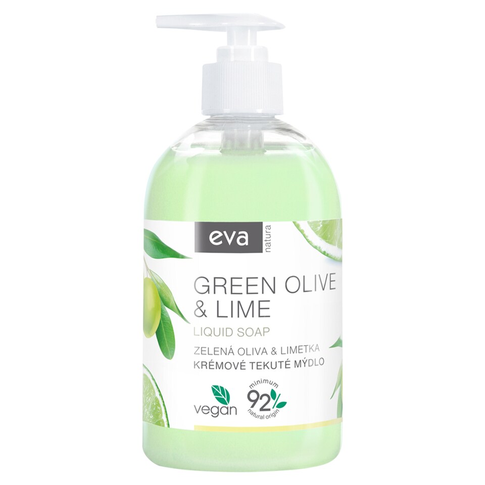 Eva Natura Krémové tekuté mýdlo zelená oliva & limetka 500ml