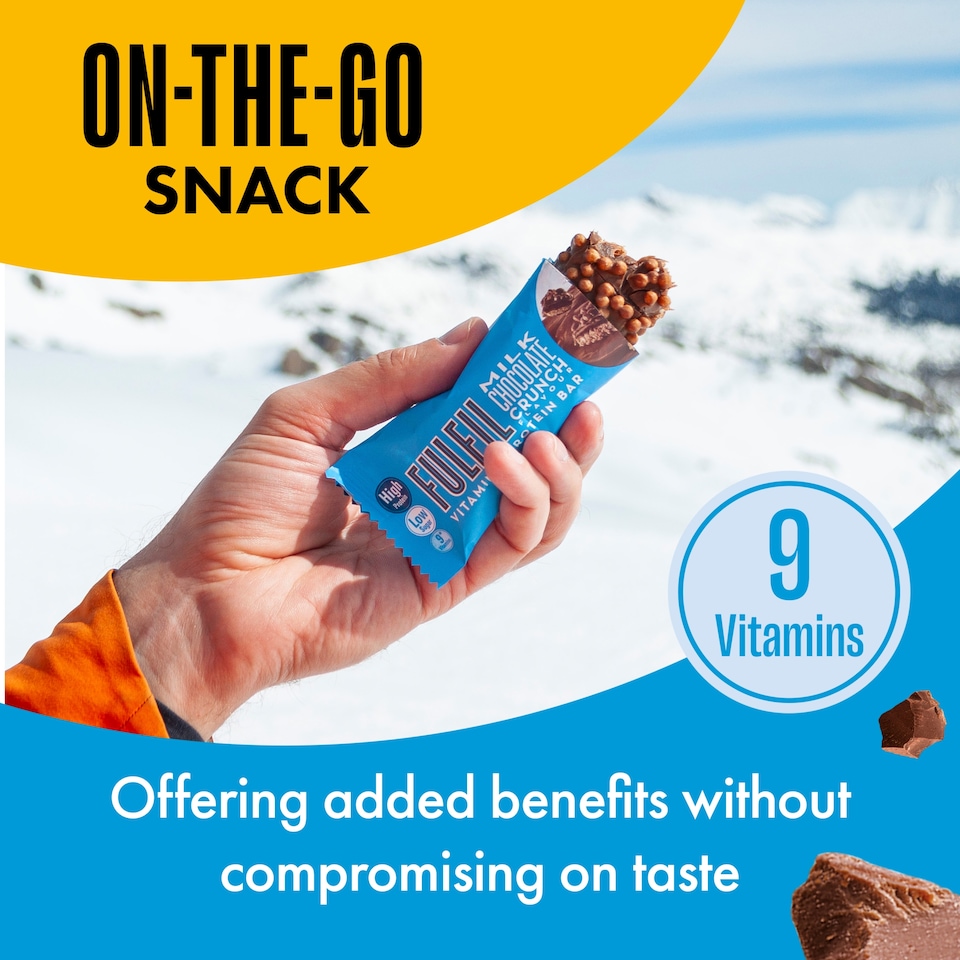 image 1 of Fulfil Vitamin & Protein Bar - Milk Chocolate Crunch Flavour 40g