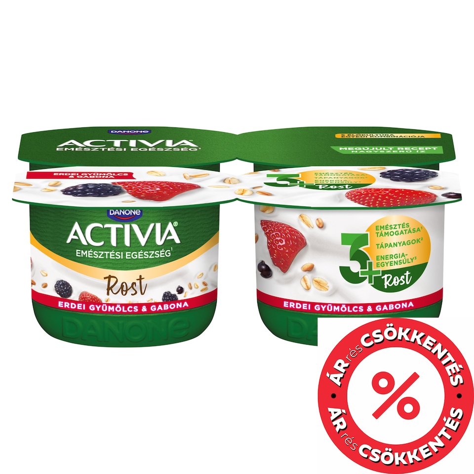 Danone Activia Rost élőflórás erdei gyümölcsös joghurt gabonákkal 4 x 120 g (480 g)