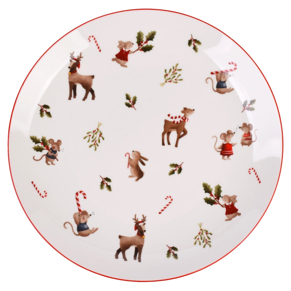 F&F Home Kids Christmas character plate