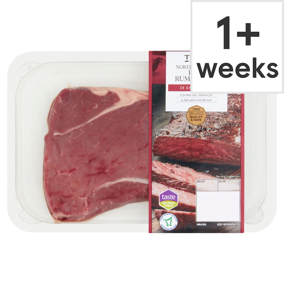Tesco NI Beef Rump Steak 255g