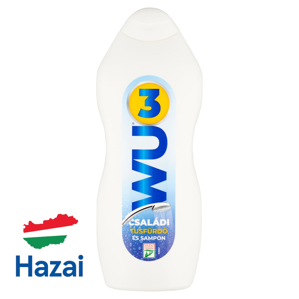 WU3 családi tusfürdő és sampon 850 ml
