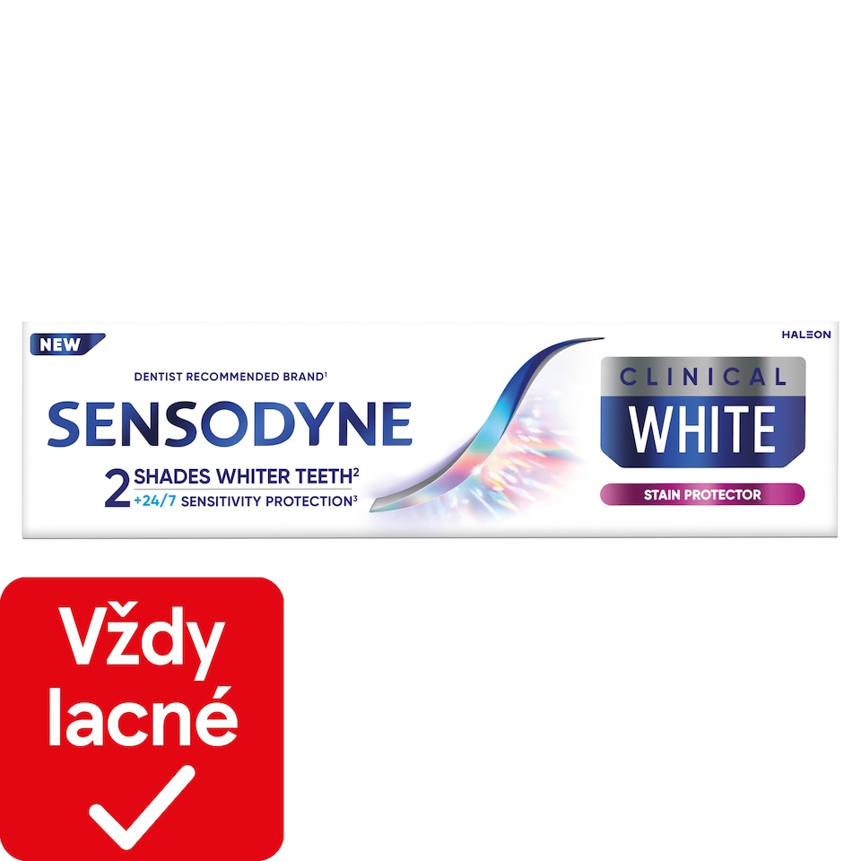 obrázok 1 z Sensodyne Clinical White Stain Protector zubná pasta s fluoridom 75 ml