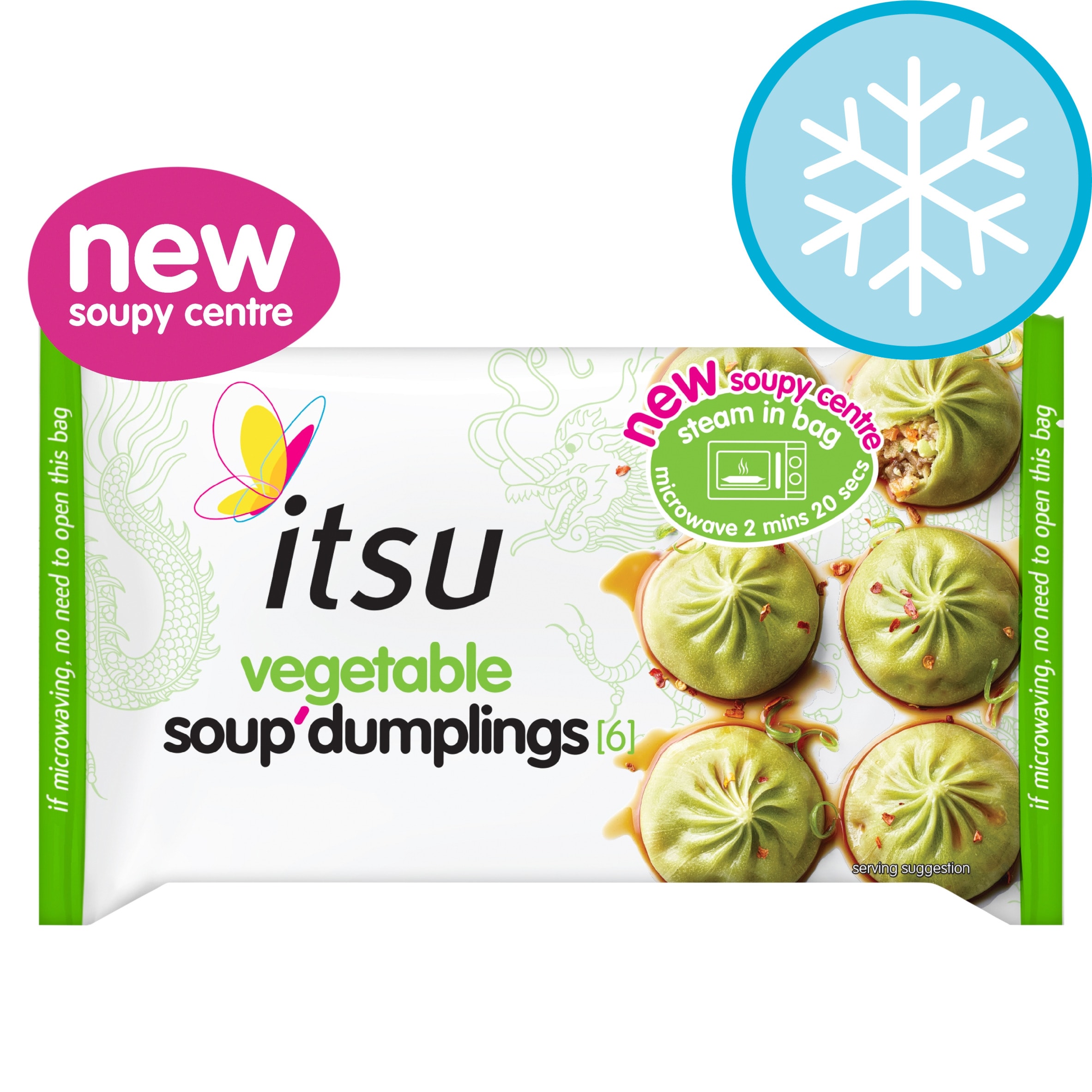 itsu vegetable soup dumplings 168g