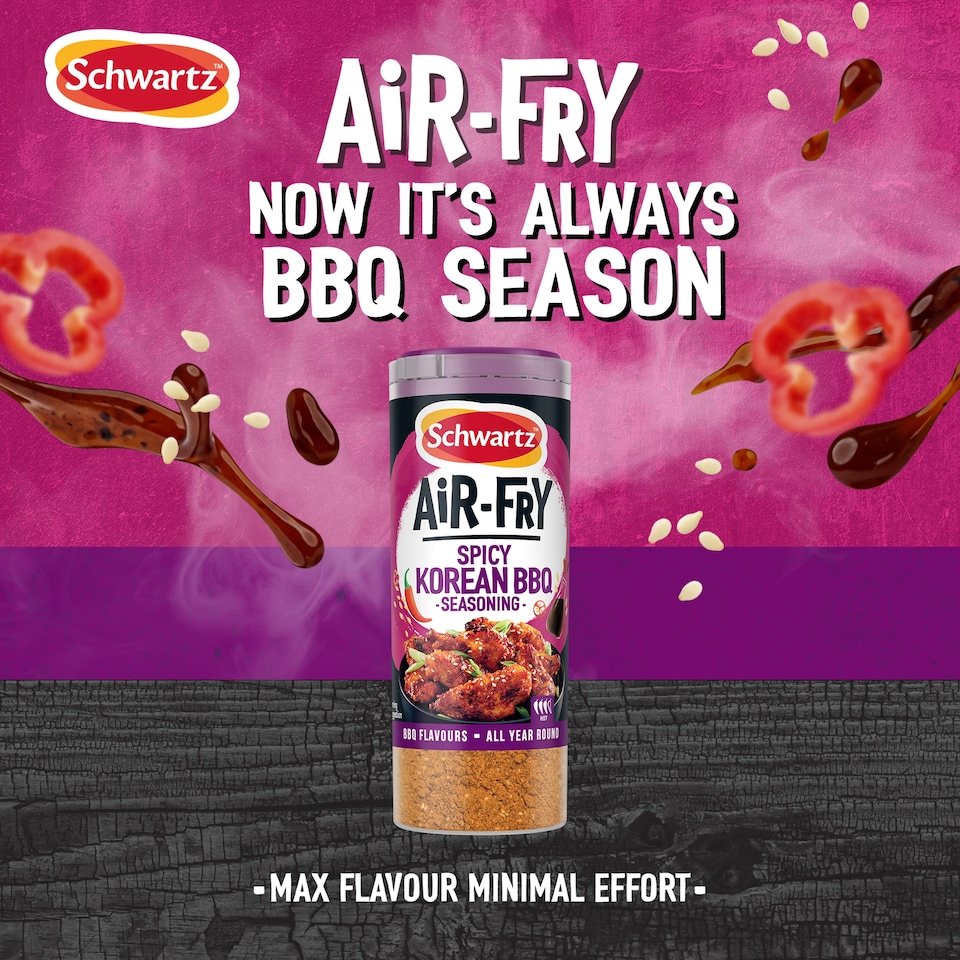 image 1 of Schwartz Air Fry Spicy Korean BBQ Seasoning 125g