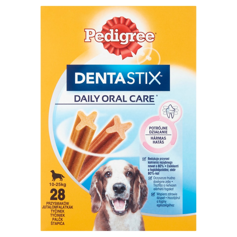 image 1 of Pedigree DentaStix Supplementary Pet Food for Dogs Over 4 Months of Age 10-25 kg 28 pcs 720 g