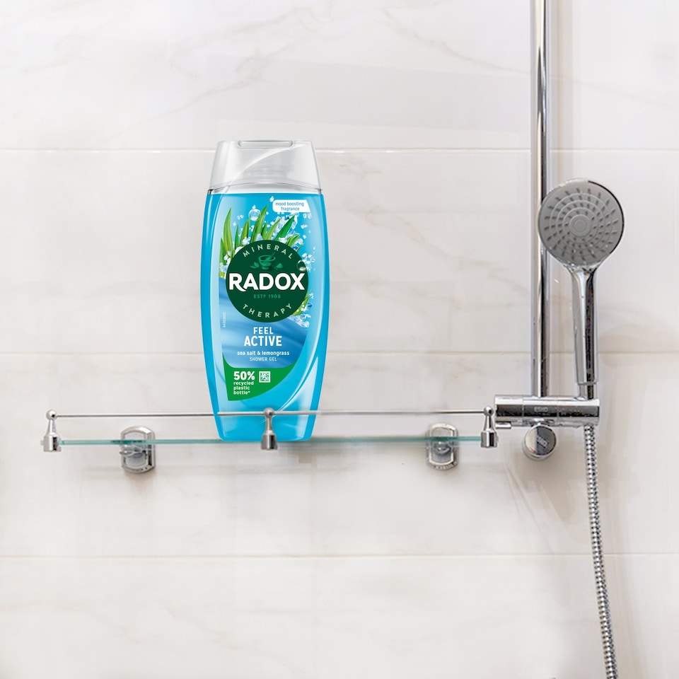 image 1 of Radox Sea Salt & Lemongrass Feel Active Shower Gel Body Wash 225ml