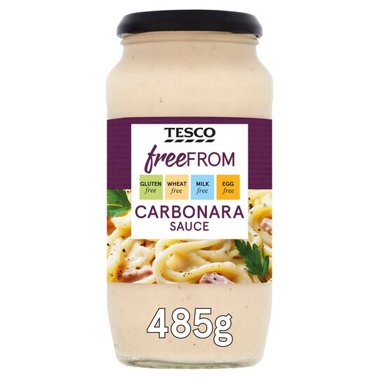 Tesco Free From Carbonara Sauce 485G Tesco Groceries