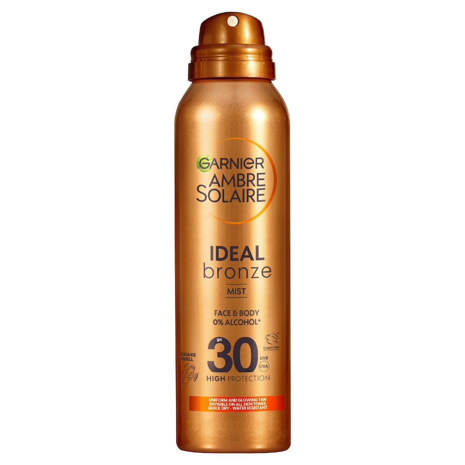 image 1 of Garnier Ambre Solaire Ideal Bronze Tanning Mist SPF30 150ml