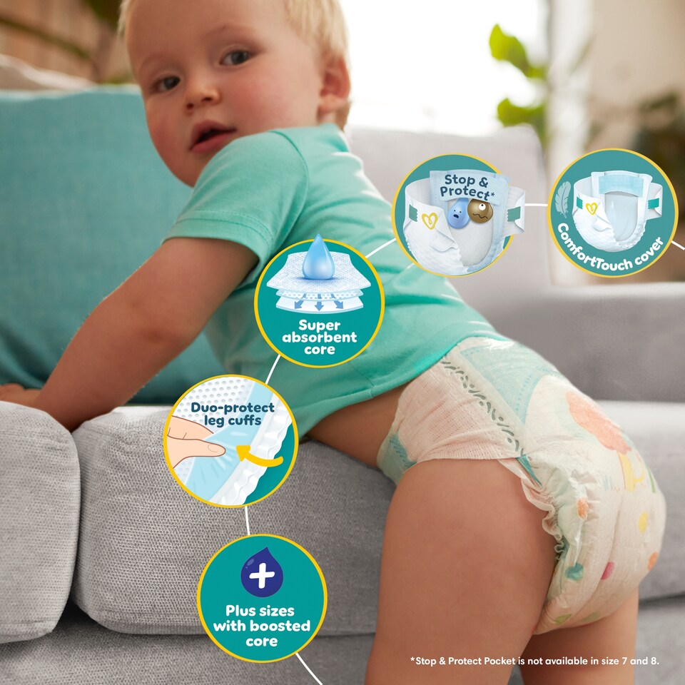 image 1 of Pampers Baby Dry Size 4+ Essential Pack 41