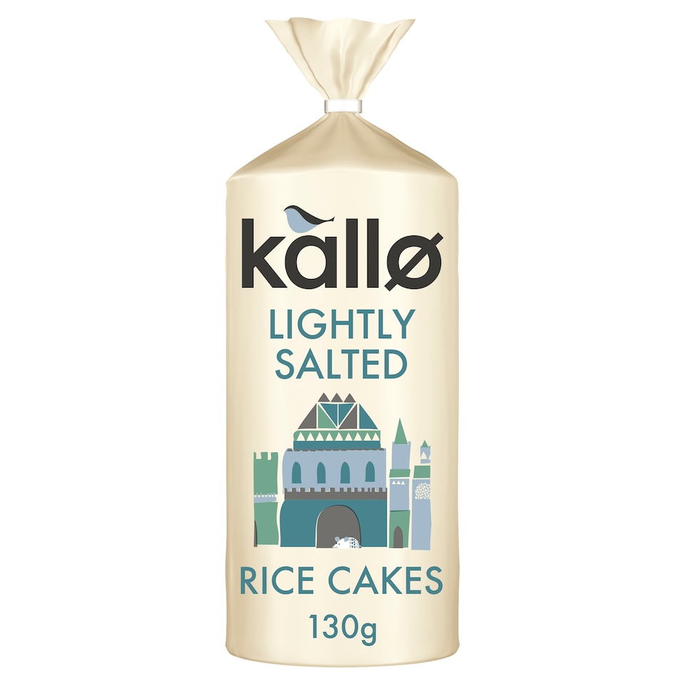 Kallo Lightly Salted Wholegrain Low Fat Rice Cake 130G