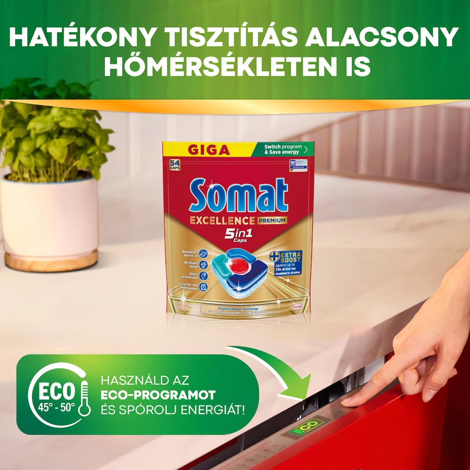 Somat 5in1 Excellence mosogatógép kapszula 54 db  1. kép