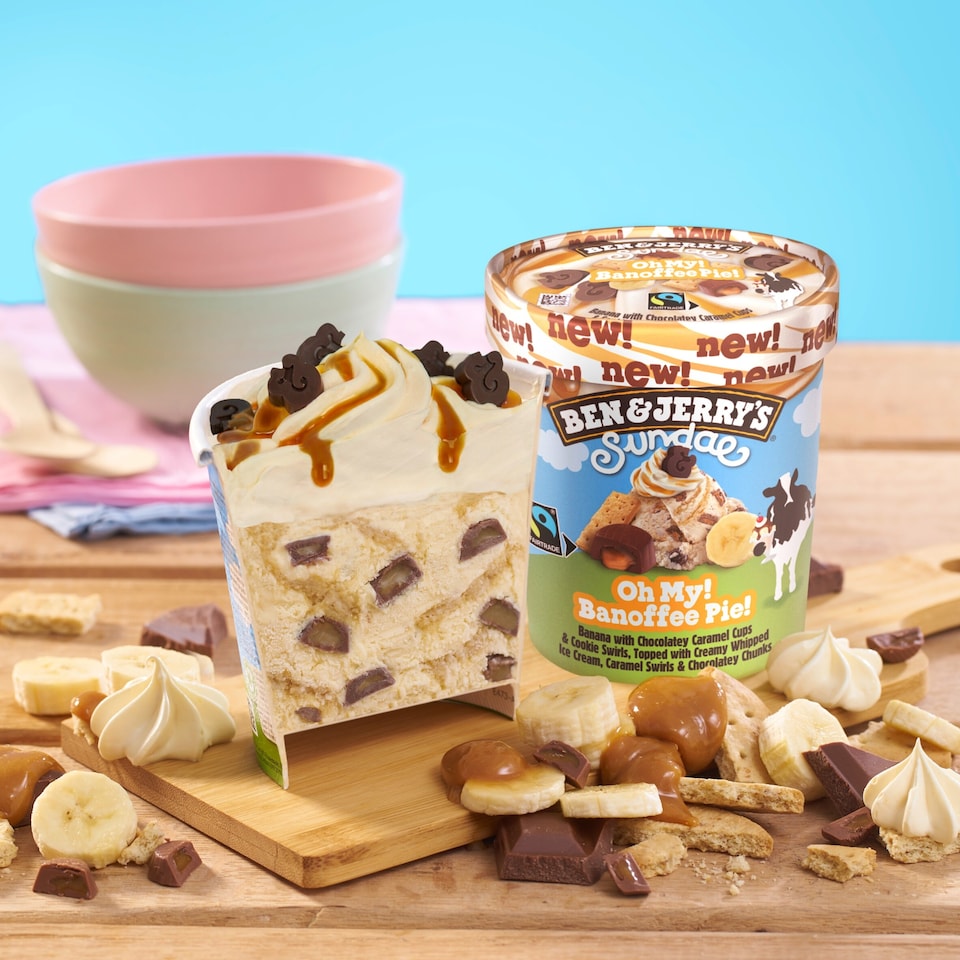 image 1 of Ben & Jerry's Sundae Oh My Banoffee Pie Ice Cream Tub 427ml