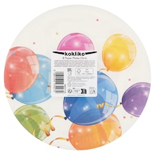 Kokliko papírtányérok 23 cm 8 db