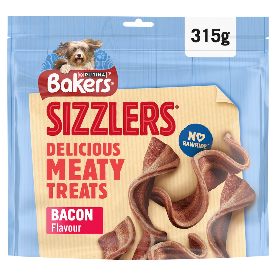 image 1 of Bakers Sizzlers Meaty Treats - Bacon Flavour 315g