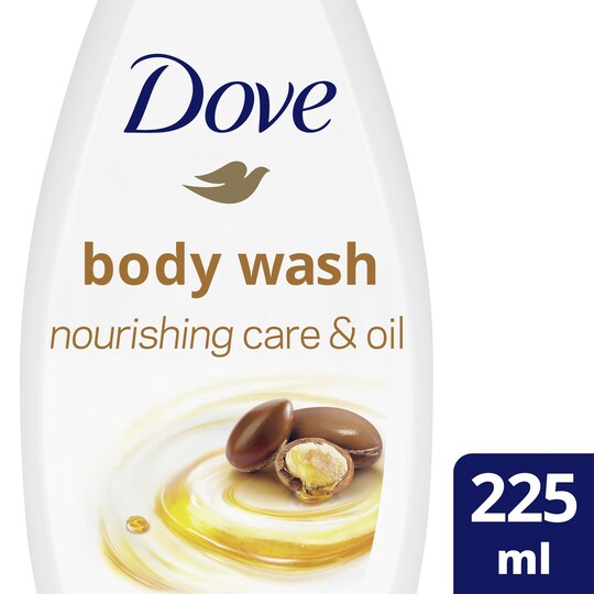 Dove Nourishing Care And Oil Body Wash 225Ml Tesco Groceries