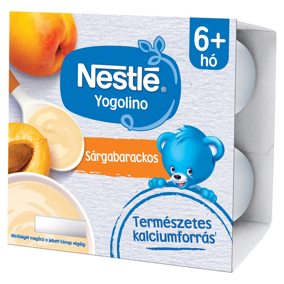 image 1 of Nestlé Yogolino Milk Based Baby Dessert with Apricot 6+ Months 4 x 100 g (400 g)