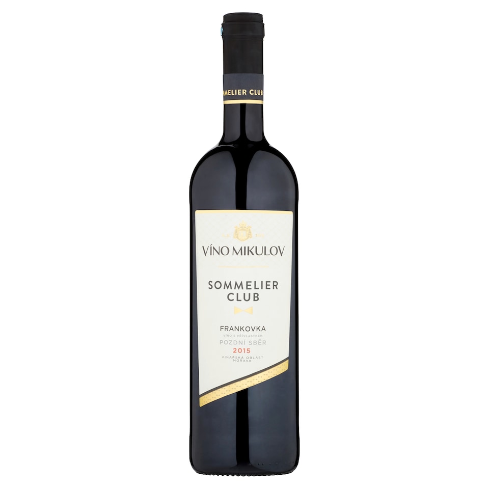 Víno Mikulov Sommelier Club Frankovka víno s přívlastkem pozdní sběr suché červené 0,75l