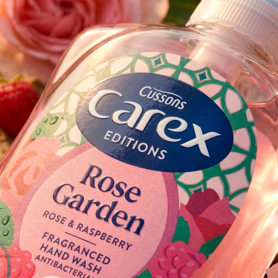 image 1 of CAREX EDITIONS ROSE GARDEN & RASPBERRY HANDWASH 250ML