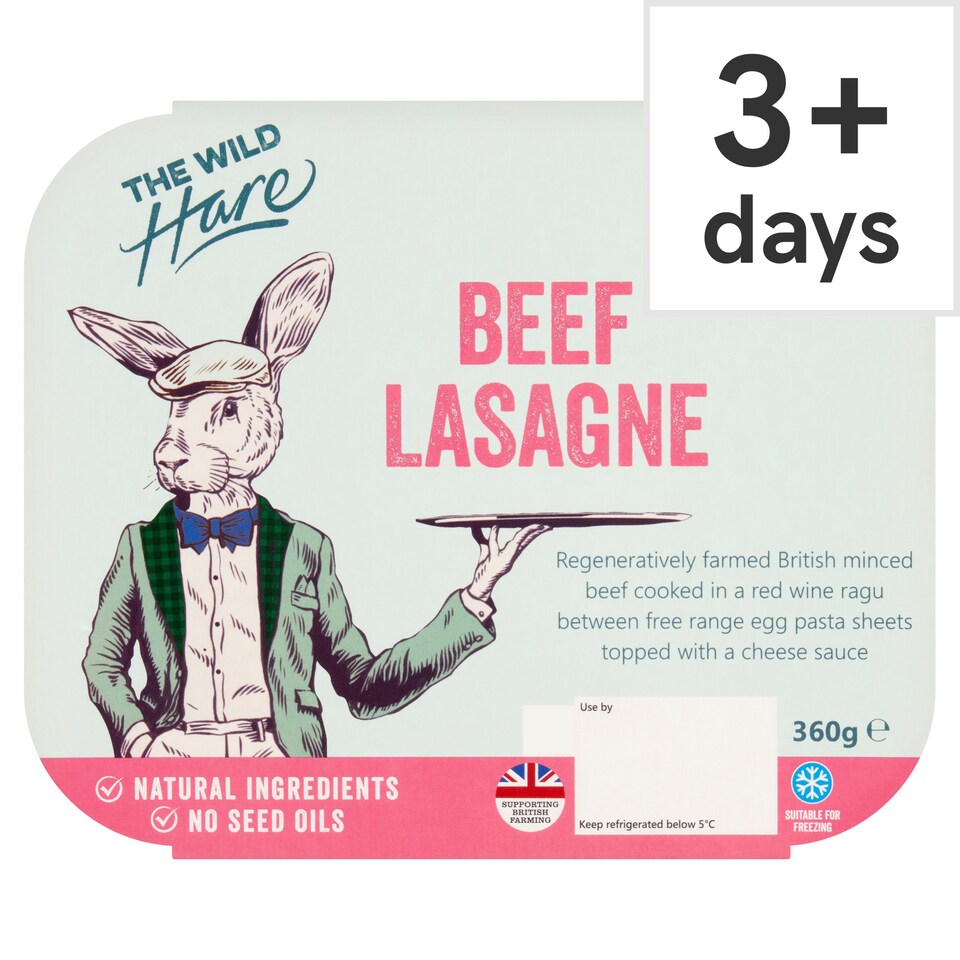 The Wild Hare Beef Lasagne 360g