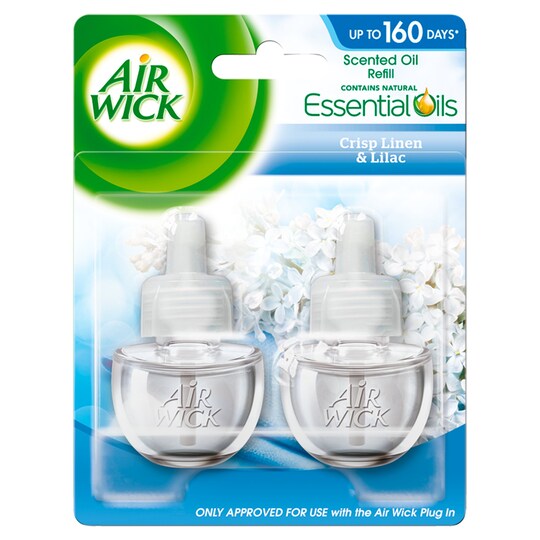 Airwick Air Freshener Crisp Linen Plug In Refill 2 X 17 Ml Tesco