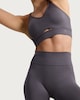 image 1 of F&F Active Seamless High Shine Cut Out Crop Top in Chocolate