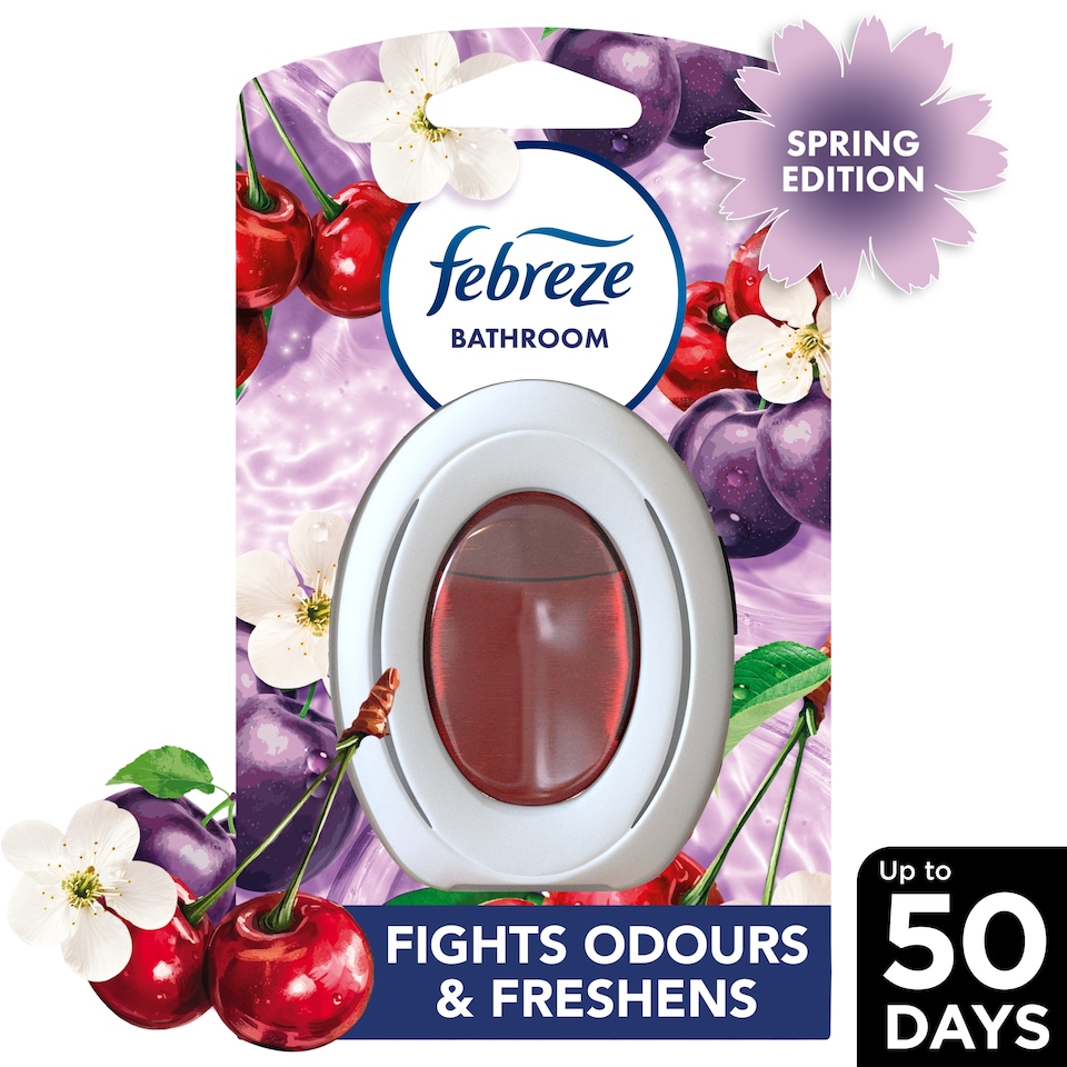 image 1 of Febreze Bathroom Air Freshener Cherry & Plum Refresh 7.5ml