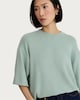 image 2 of F&F Textured Oversized Fit T-Shirt in Green